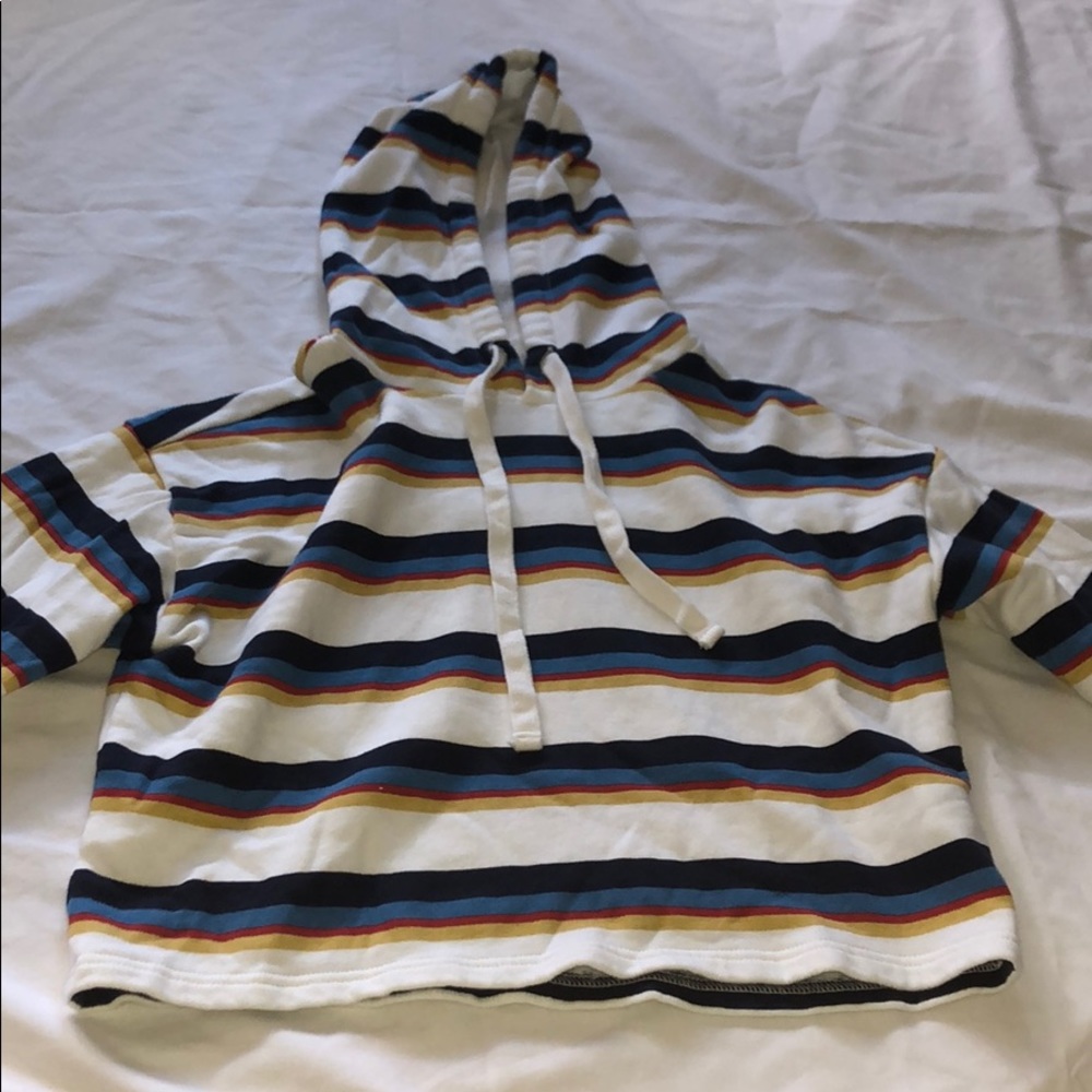 Striped Cropped sweatshirt